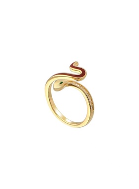 蛇年生肖本命年开口戒指