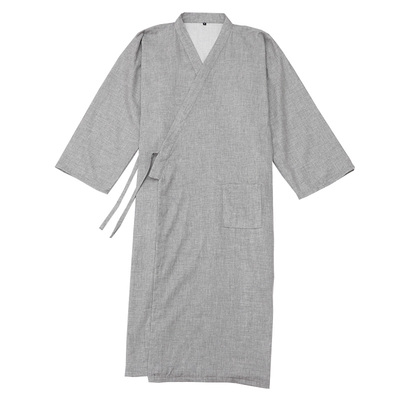 中国风汉服长袍纯棉睡袍家居服