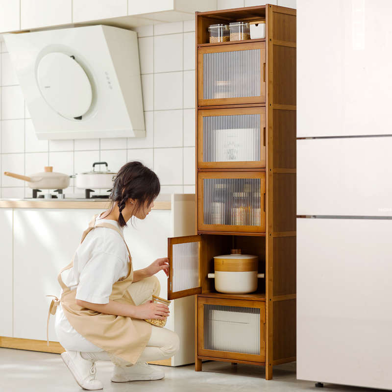 夹缝收纳架柜式厨房冰箱缝隙置物架卫生间客厅卧室宿舍防尘储物柜