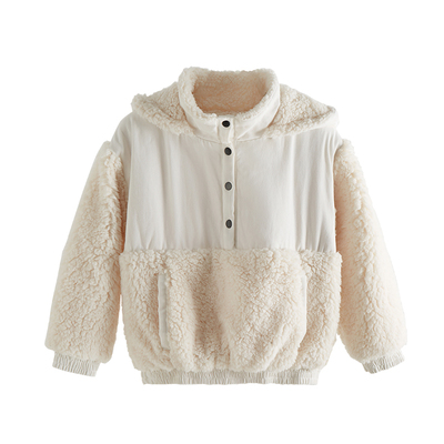 秋冬套头保暖韩版绒衫男童连帽