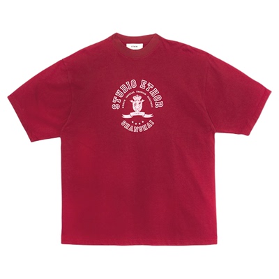 ETHOR26SS纯棉印花logo短袖T恤