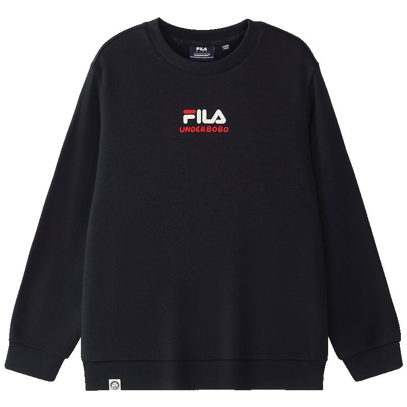 斐乐儿童天茶丨FILA KIDS运动套头卫衣秋新款男女童圆领长袖童装