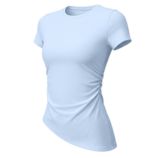 【尼龙66金标莱卡】梵美人瑜伽短袖侧腰抽皱修身显瘦2026新款上衣