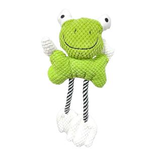 宠物玩具毛绒狗狗磨牙互动玩具可爱动物造型爆款发声青蛙金毛德牧