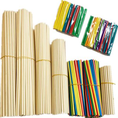 儿童制作模型材料圆木棒diy手工
