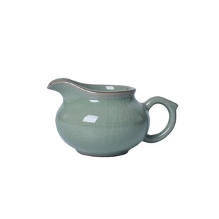 小小利青瓷冰裂功夫茶具公道杯陶瓷大分茶器耐热茶海茶道配件
