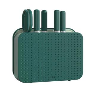 十八子作刀具套装 厨房家用切肉斩骨头辅食菜刀菜板二合一旗舰店