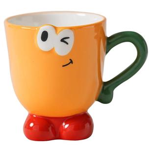 肆月陶瓷马克杯创意可爱水杯家用稀奇古怪咖啡杯儿童杯子情侣杯