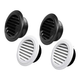 室内新风系统 ABS新风口中央空调排风出风进风口家用圆形可调百叶