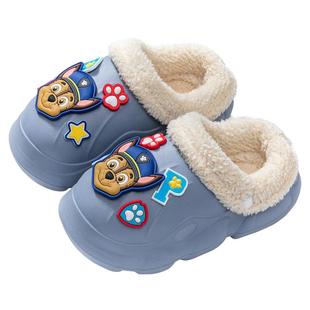 汪汪队儿童棉拖鞋2025新款秋冬季男女童宝宝室内家居小孩包跟棉鞋
