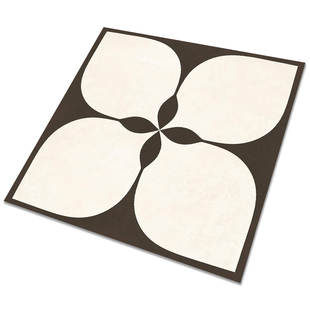 400x400法式柔光小花砖全瓷卫生间瓷砖厨房墙砖中古风精雕小地砖