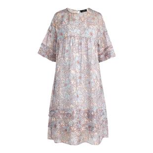 【FaFa裙】AUM噢姆2025年夏季新款桑蚕丝莫奈印花A摆娃娃裙连衣裙