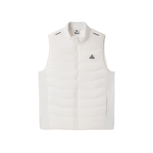 匹克跑步薄棉马甲男保暖排骨春季新款无袖外套轻薄立领上衣背心