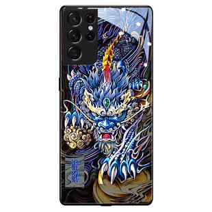 三星s21手机壳来电发光s22ultra适用s23国潮s21fe貔貅GalaxyS20鸿运当头s20u高级s24+玻璃s10e科技lite保护壳