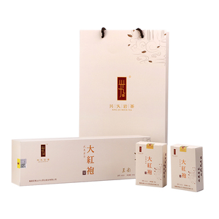 兴久岩茶武夷山花香兰韵大红袍茶叶清香型精选乌龙茶烟条礼盒装