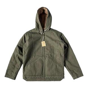 美式复古海军N1连帽甲板服加绒加厚工装夹克外套男秋冬款猎装棉服
