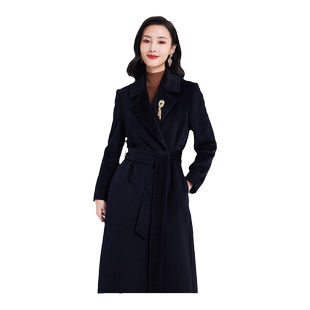 【明星同款】乔万尼大衣新款高级感黑色气质优雅设计EF4A218