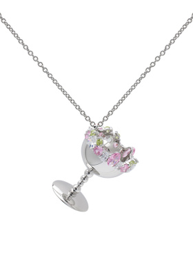 FWISH镶嵌宝石纯银女简约百搭