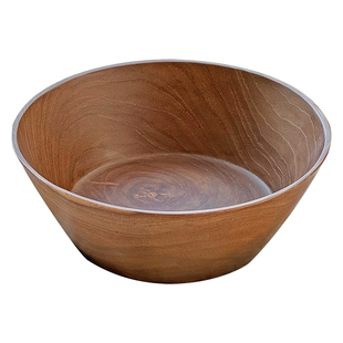 日式柚木果盘大号木碗整木深钵实木圆形木头碗木质洗菜盆托盘木盆