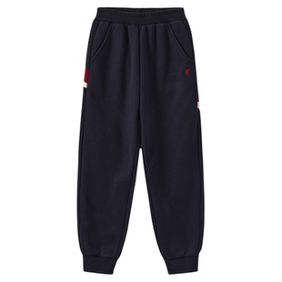 POLOWALK童装新品2025秋冬新款男童运动美式休闲摇粒卫裤罗纹束脚