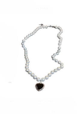 韩国东大门长款珍珠项链法式复古设计感锁骨链创意个性网红项饰女