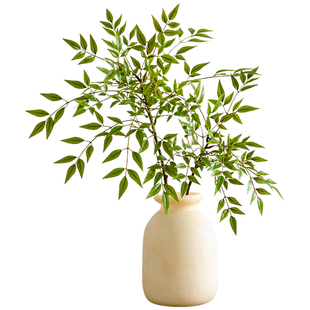 高档南天竹仿真花假花摆设放生绿植假植物客厅餐桌装饰品花艺摆件