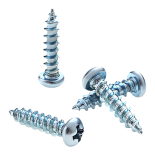 镀蓝锌上海加硬圆头十字自攻螺丝木工螺钉粗牙自攻螺丝钉M3M4M5M6