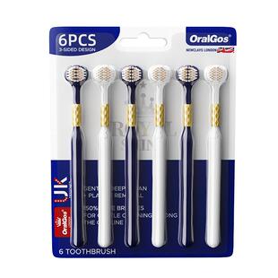 三面软毛牙刷3面立体刷头360度包裹式清洁成人款情侣家庭套装牙刷