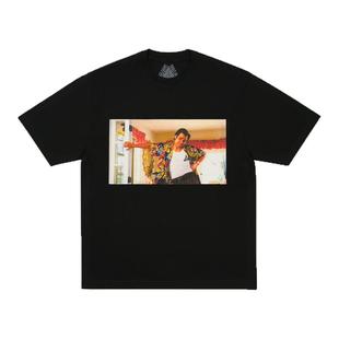 PALACE 25神探飞机头剧照金凯瑞印花T恤全棉宽松男女同款潮牌短袖