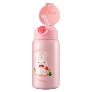 日本泰福高儿童保温杯宝宝直饮吸管杯女孩小学生幼儿园水壶水杯子