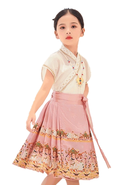 马面裙女童改良汉服古风夏季套装