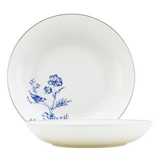 隆达骨瓷折扣店餐具家用陶瓷菜盘微瑕碗雅韵盘子饭盘新中式青花瓷