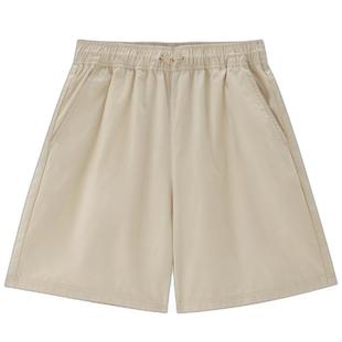 【韩国明星同款】佐丹奴女装纯棉薄款松紧腰宽松休闲短裤05405515