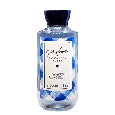 bbw方格身体乳霜沐浴露保湿滋润