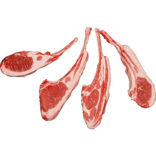 西捷原切法式羊排新鲜羊肋排战斧羊排生鲜羔羊排烤肉食材900g烤肉