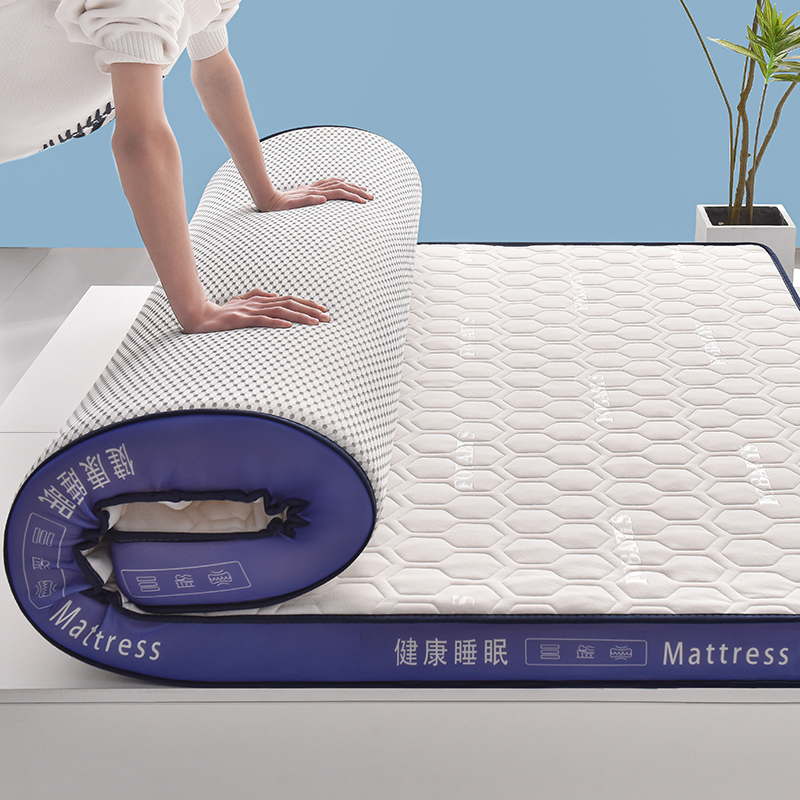 乳胶床垫家用榻h榻米学生宿舍记忆棉单双人垫子海绵高回弹款可折