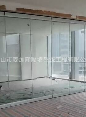 一键折叠电动折叠门别墅客厅厨房隔断酒店移动墙厂家活动门