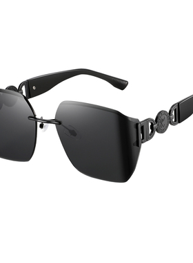 【58】巴黎走秀款时尚曲面墨镜女潮大方框显脸小防紫外线太阳眼镜