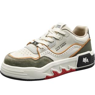 HLA/男鞋板鞋潮流撞色男士休闲鞋复古低帮百搭男款板鞋男生鞋子