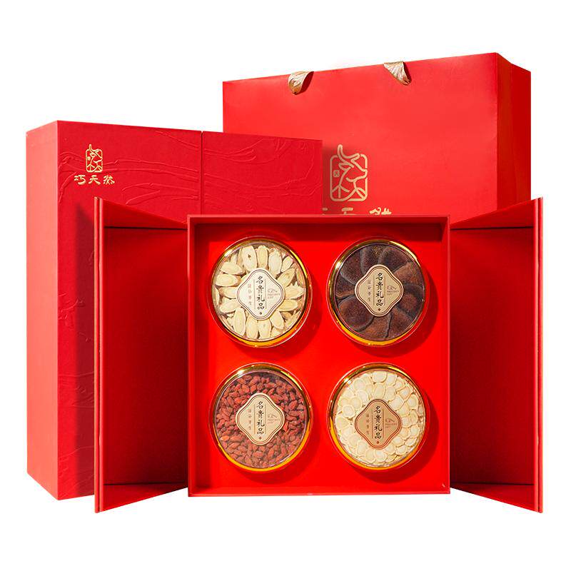 【滋补礼盒】巧天然新西兰鹿茸西洋参四拼礼盒送父母长辈煲汤泡酒