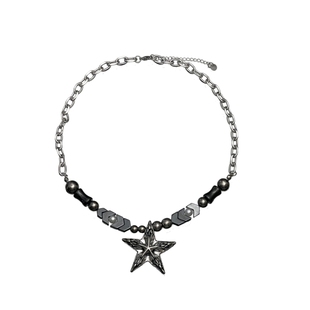 CHEALIMPID/.复古五角星y2k辣妹亚文化项链小众设计嘻哈潮流男女