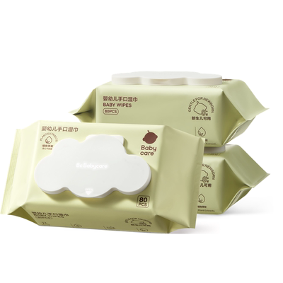 babycare婴儿湿巾手口新生80抽