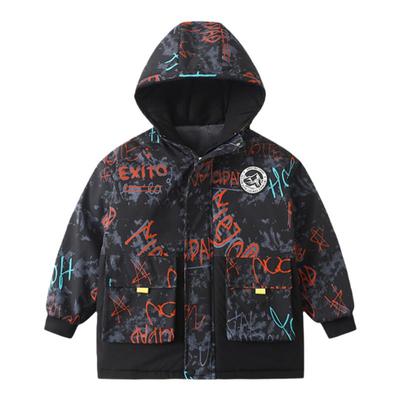 男童冬装加厚加绒棉衣