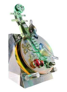 桌面摆件琉园琉璃装饰送礼中式