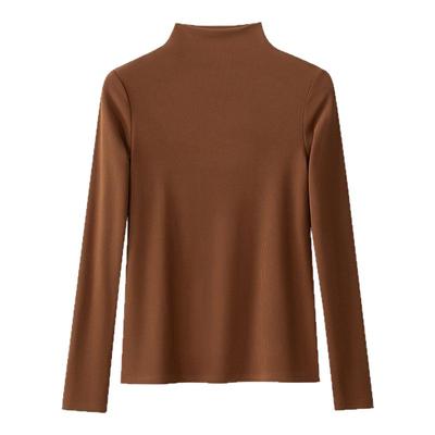 发热高领桑蚕丝打底内搭冬上衣女