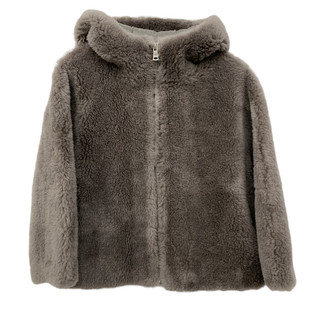 拓伴100%全羊羔毛女童皮毛一体外套中大儿童大衣羊剪绒皮草短款新