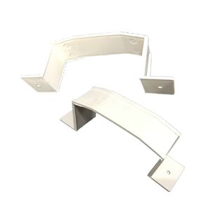 包邮PVC方管固定器雨水管夹不锈钢方型抱箍落水定位器塑料管卡扣