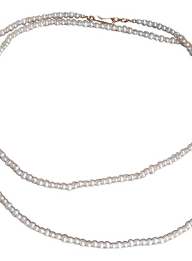 小立交14K包金天然ins潮珍珠项链