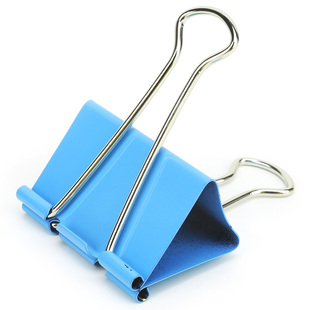 得力彩色长尾夹小号票夹大号黑色燕尾夹零食金属资料试卷夹凤尾夹