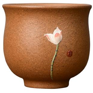 新品正品原矿紫砂主人杯男女士款个人专用泡茶杯小号品茗手工茶具